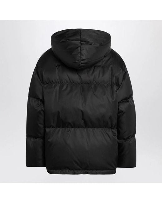Prada Black Hooded Puffer Jacket