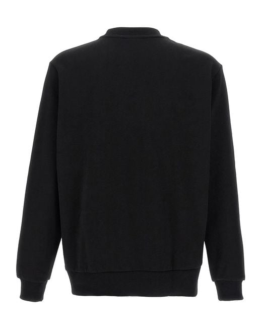 Lacoste Black Logo Patch Sweatshirt for men