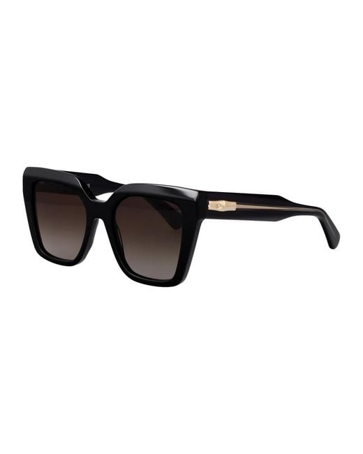 Longchamp Black Acetate Sunglasses