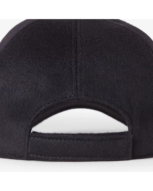 Fendi Blue Wool Cashmere Baseball Ff for men