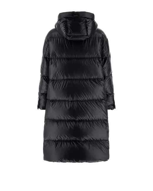Herno Black Ultralight Long Jacket
