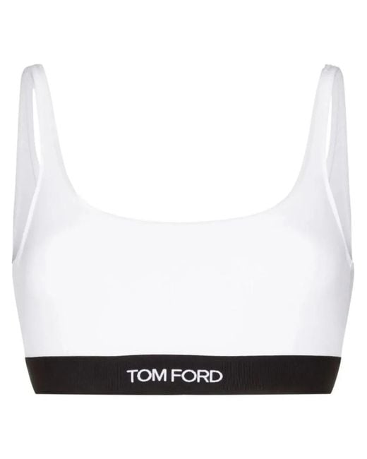 Tom Ford White Signature Modal Bralette