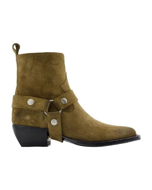 Golden Goose Deluxe Brand Green Debbie Ankle Boots
