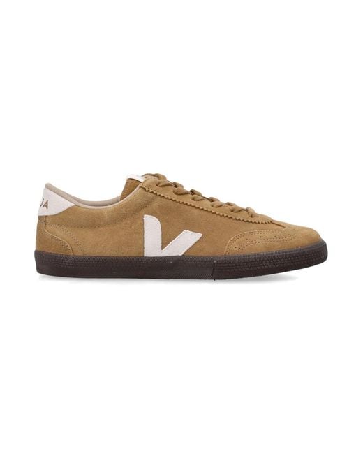 Veja Brown Volley Tent And Suede Sneakers