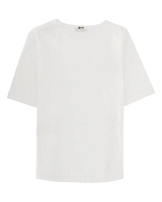 Herno White Split T-Shirt