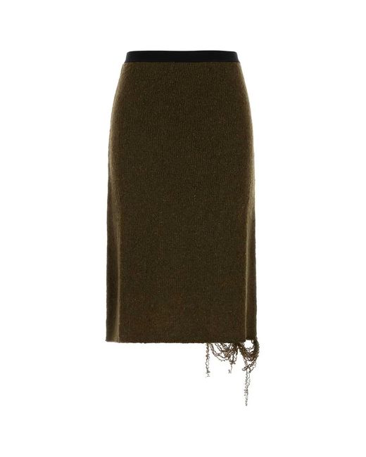 MM6 by Maison Margiela Green Skirt