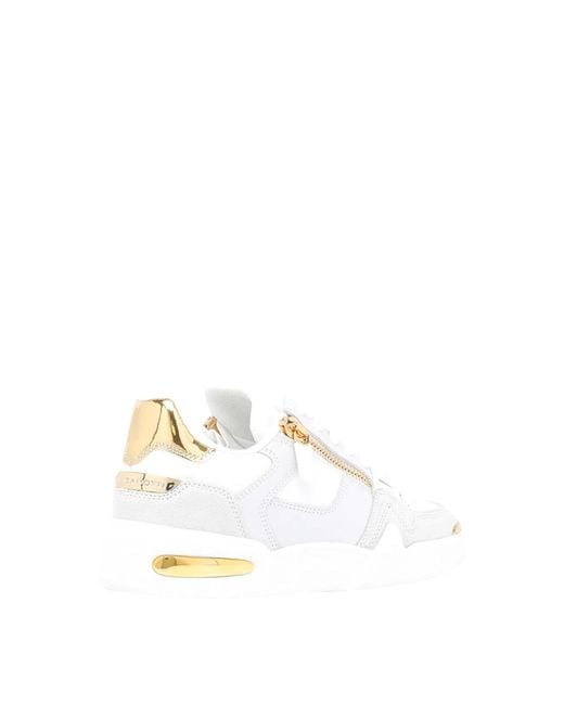 Giuseppe Zanotti White Gz-Ghost Low-Top Sneakers for men