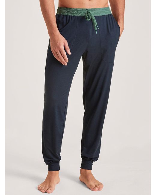 Calida Blue Lyocell Track Pants