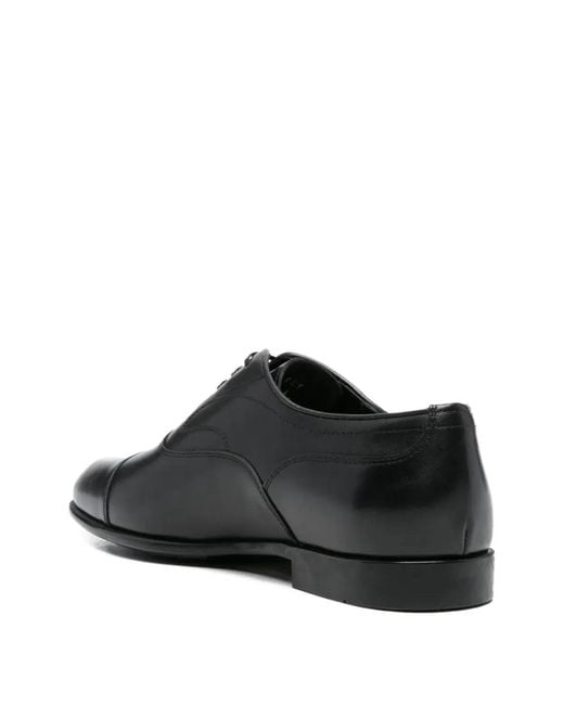 Ferragamo Black Trinity Oxford Shoes for men