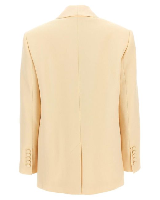 Zimmermann Natural Illustration Shawl Tux Jacket' Blazer