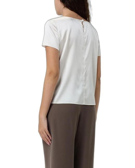 Emporio Armani White Silk Top