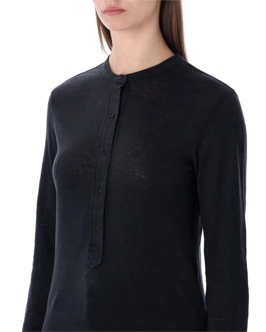 Isabel Marant Black Isabel Marant Etoile Marant Étoile Lucy Linen T-Shirt