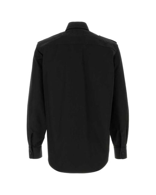 McQueen Black Utility Shirt for men