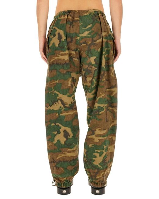 Givenchy Green Camouflage Pants for men