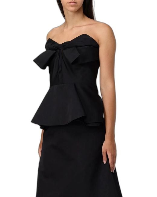 McQueen Black Polyester Tops