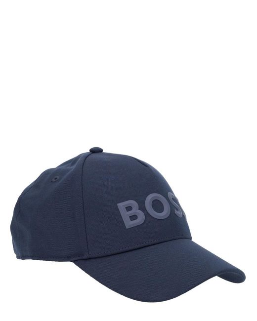 Boss Blue Baseball Hat With Logo for men