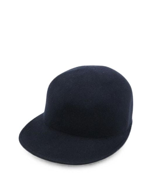 Fabiana Filippi Blue Flat Brim Pull-On Hat