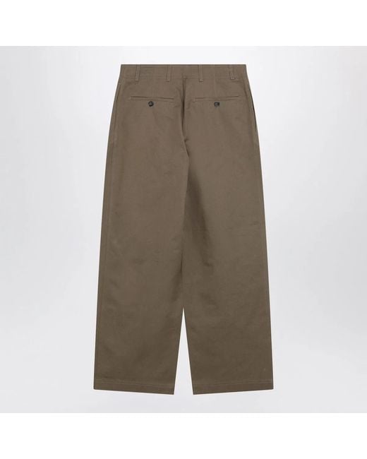 Totême Green Hazelnut Cotton Trousers