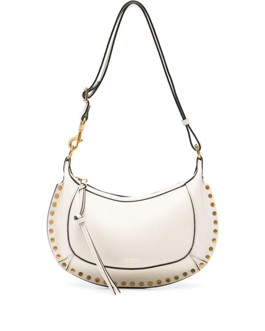 Isabel Marant White Oskan Moon Shoulder Bag