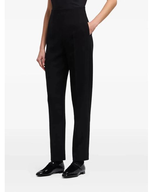 Emporio Armani Black Flat Belly Trouser