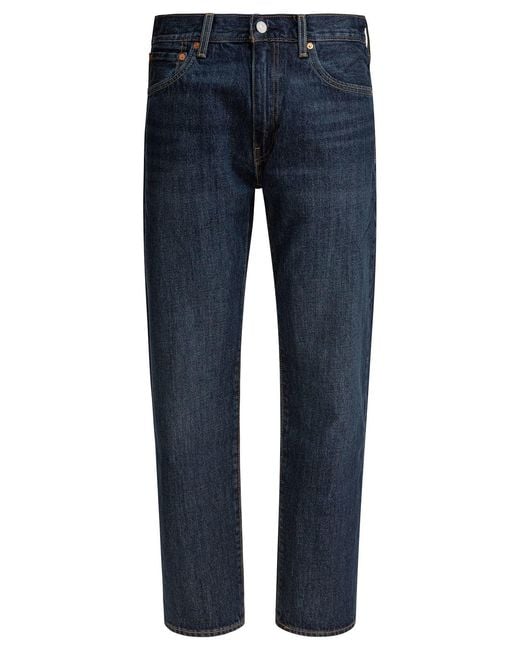 Levi's Blue "555 Relaxed Straight" Jeans for men
