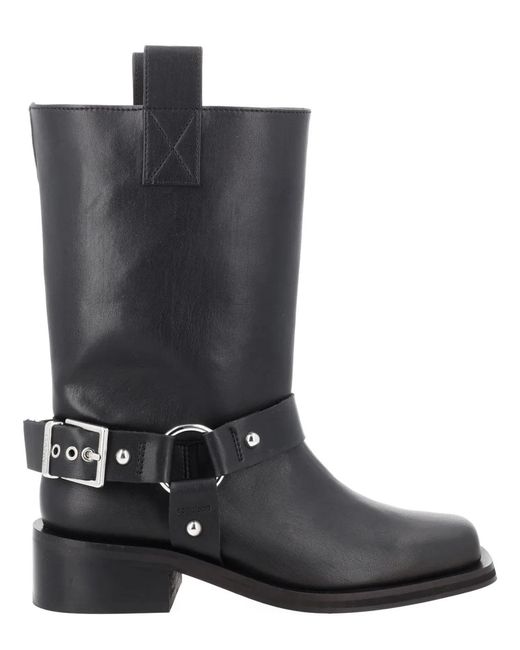 Ganni Black Stivale "Biker"