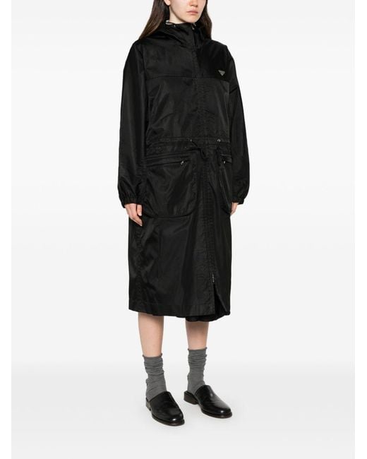 Prada Black Nylon Coat