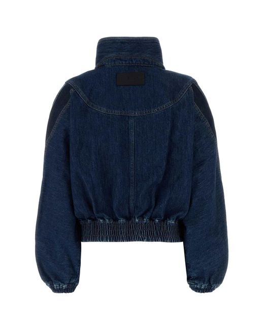 Givenchy Blue Denim Bomber Jacket