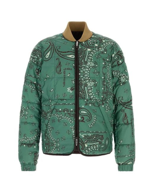 Moncler Green Chalvron Bomber for men