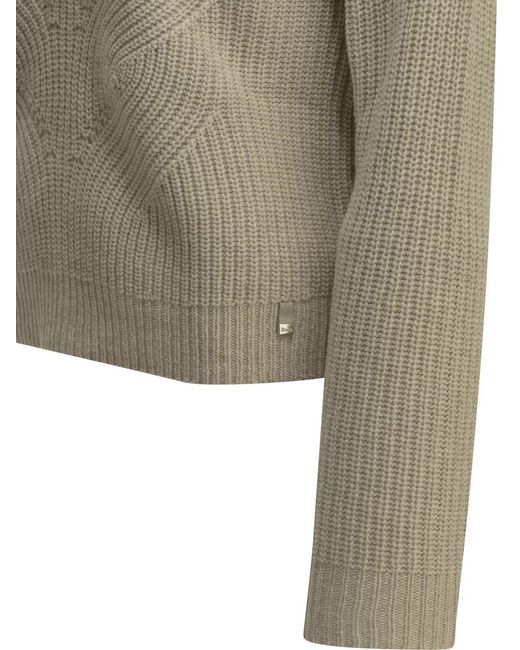 Herno Natural Wool Turtleneck Sweater