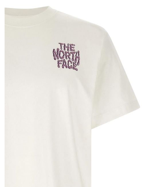 The North Face White 'Drip Logo' T-Shirt for men