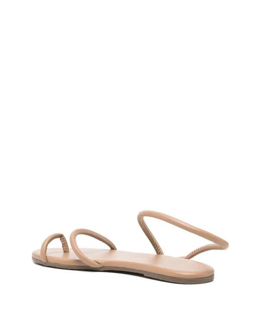 TKEES White Padded Rope Sandals