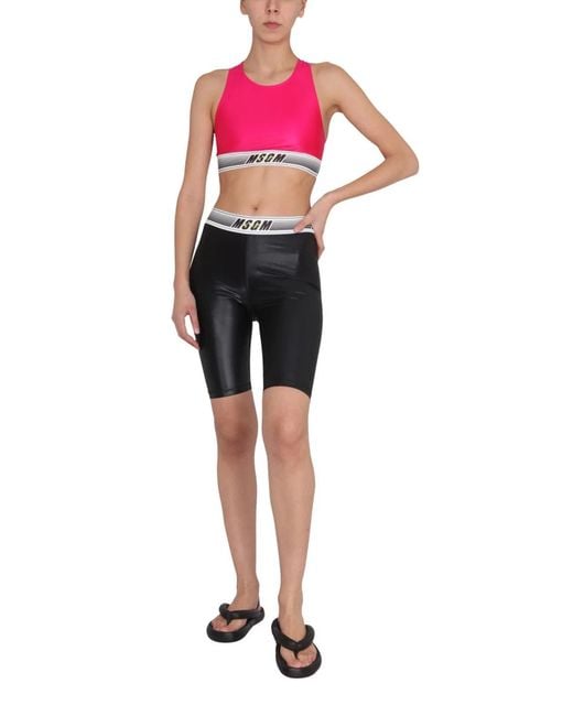 MSGM Pink Top Activewear
