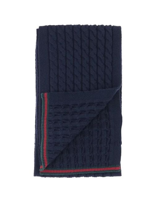Gucci Blue "Tresy" Scarf