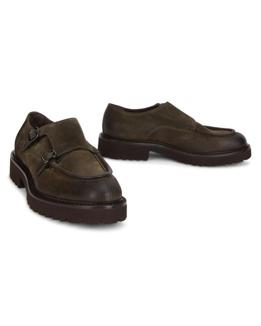 Doucal's Brown 'S Shoe With Straps for men