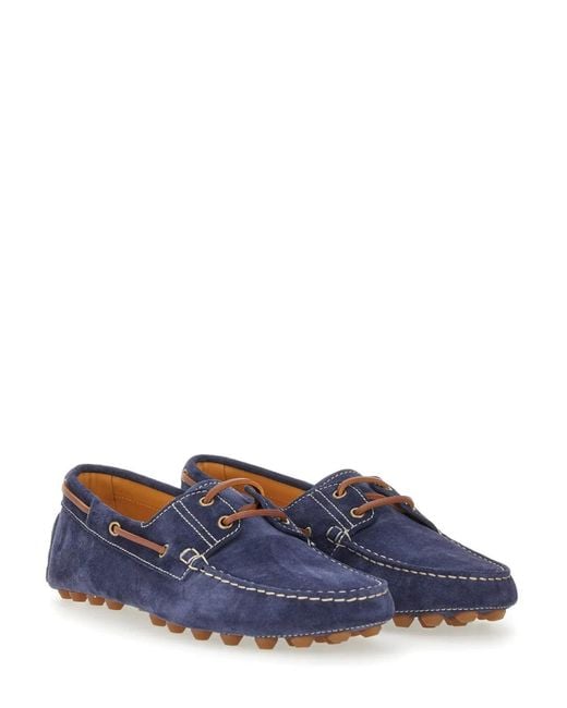 Tod's Blue Leather Loafer for men