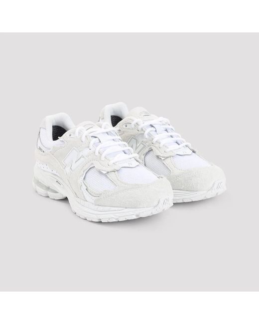 New Balance White Suede And Mesh 2002Dx Protection Pack Sneakers for men
