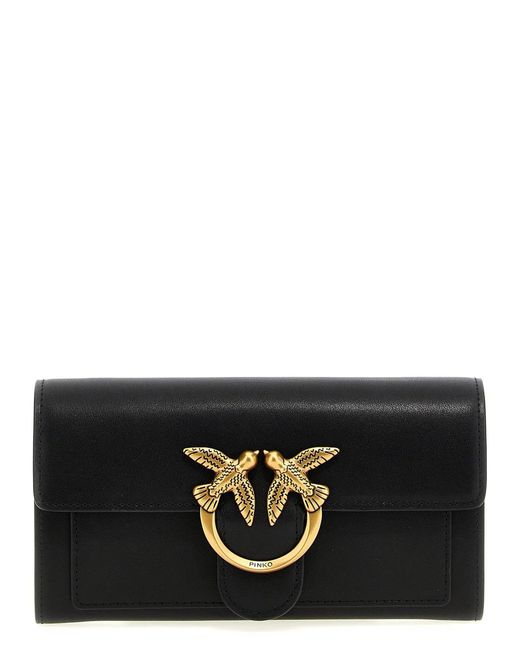 Pinko Black 'Love Simply' Wallet On Chain