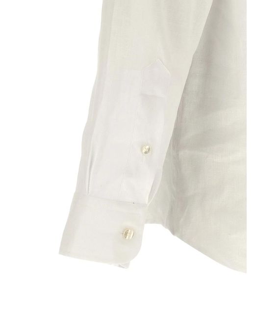 Etro White Linen Shirt for men