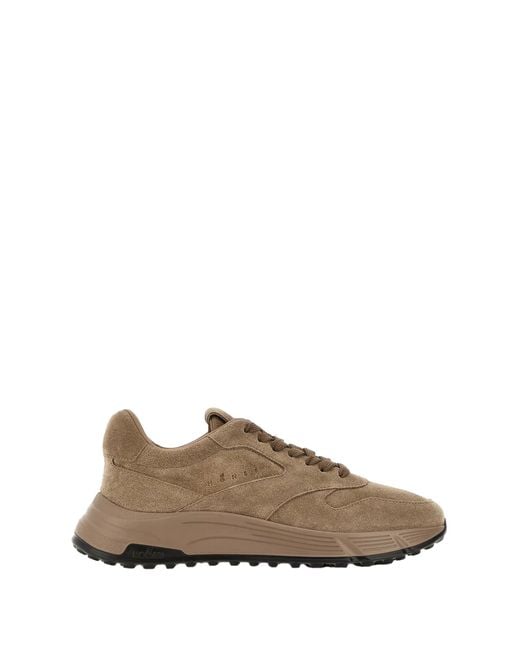 Hogan Brown Suede Sneakers for men