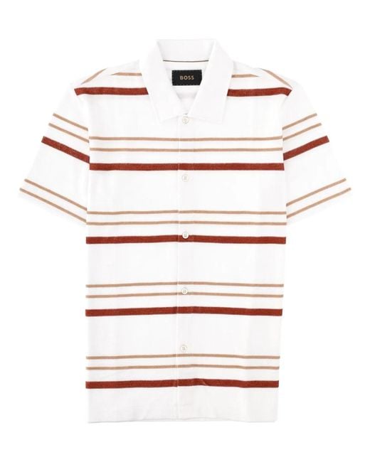 Boss White Polo "Pitti" for men