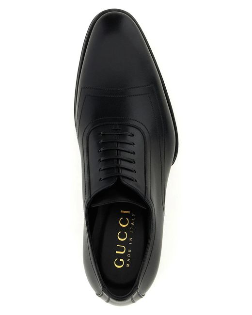 Gucci Black Lace-Up Leather for men
