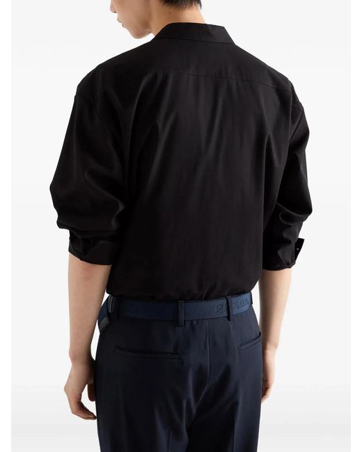 Prada Black Cotton Shirt for men