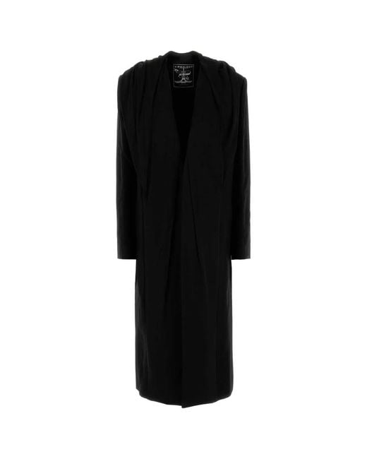 Y. Project Black Y Project Draped Hood Coat