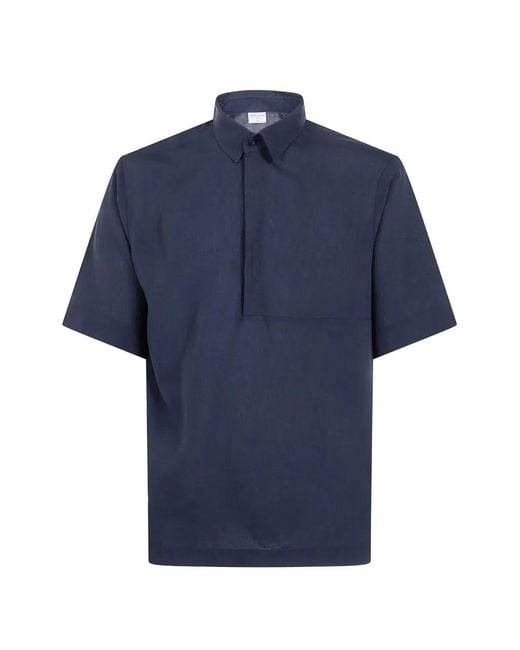 Houdini Sportswear Blue "Tree" Polo Shirt for men