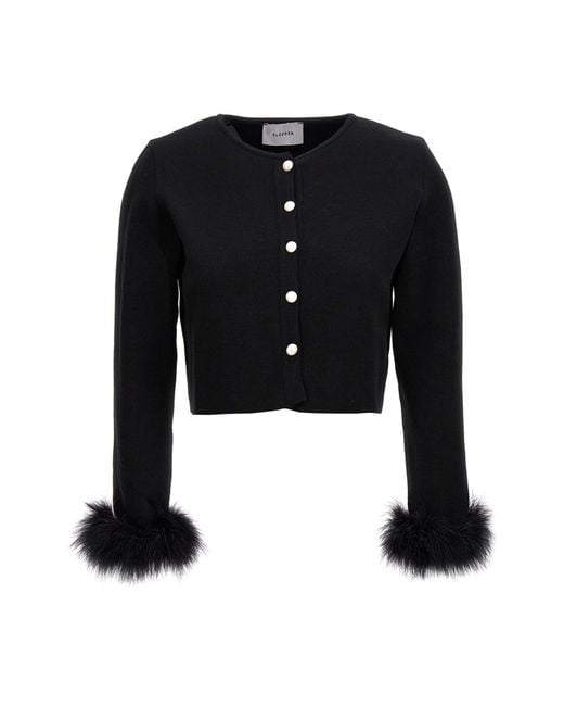 Sleeper Black Feather Cardigan