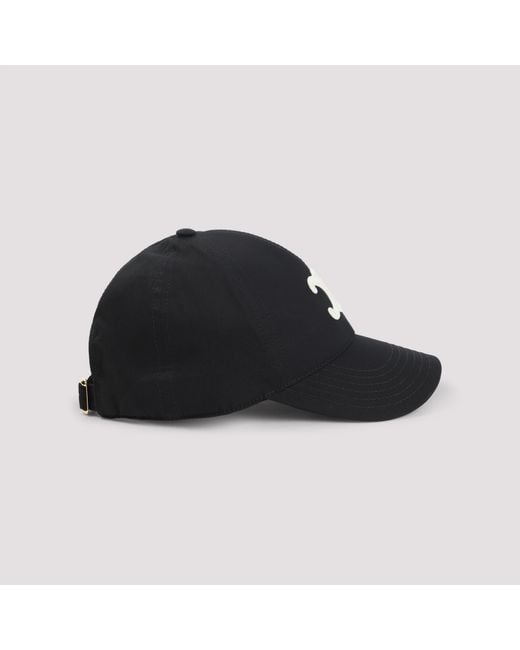 Céline Blue Triomphe Cotton Baseball Hat