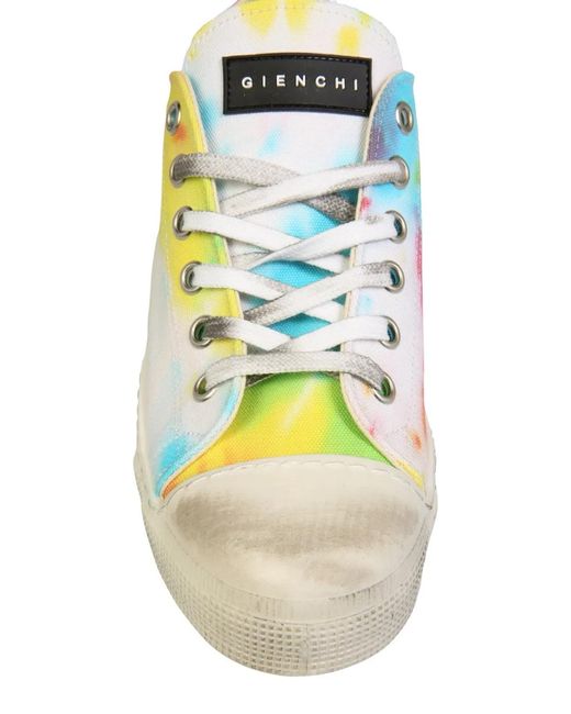 Gienchi Yellow Jean Michel Low Sneakers for men
