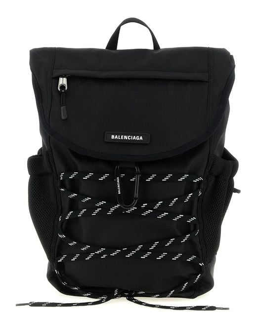 Balenciaga Black 'Hike' Backpack for men