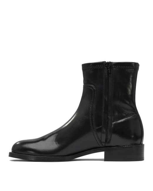 MARETTO® Black Rubber Ankle Boots